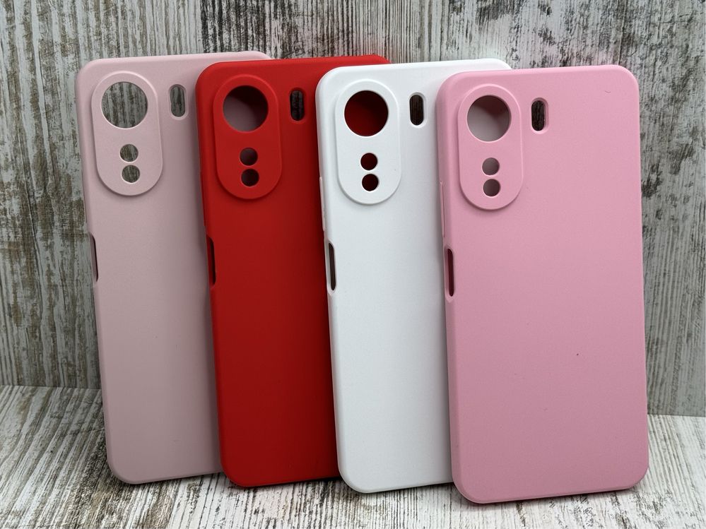 Не пачкаются! Чехол мягкий Silicone Case на Redmi 13C/ Poco C65