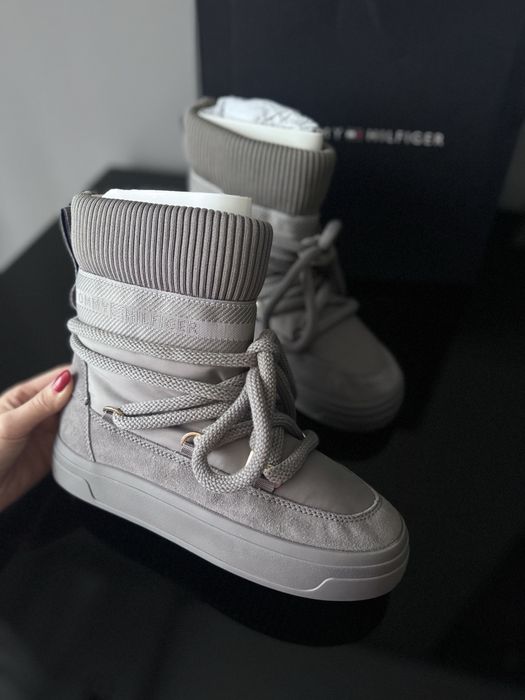 Чоботи жіночі зимові Tommy Hilfiger 37-38 р оригінал з США