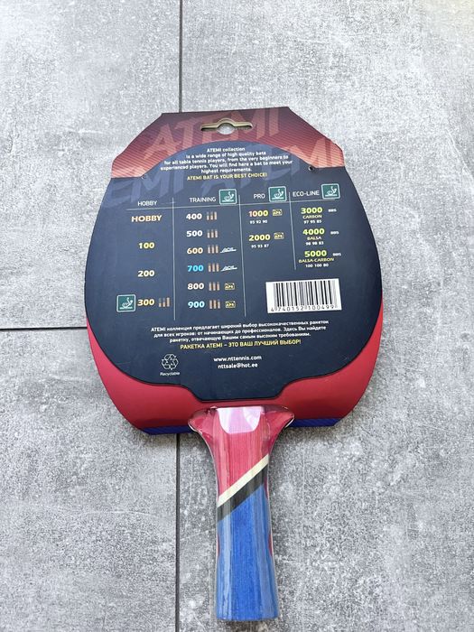 ТОП ЦІНА Ракетка для настільно тенісу Atemi 900 1000