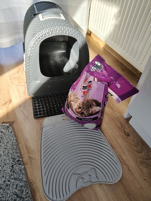 Kuweta dla kota solidna + żwirek