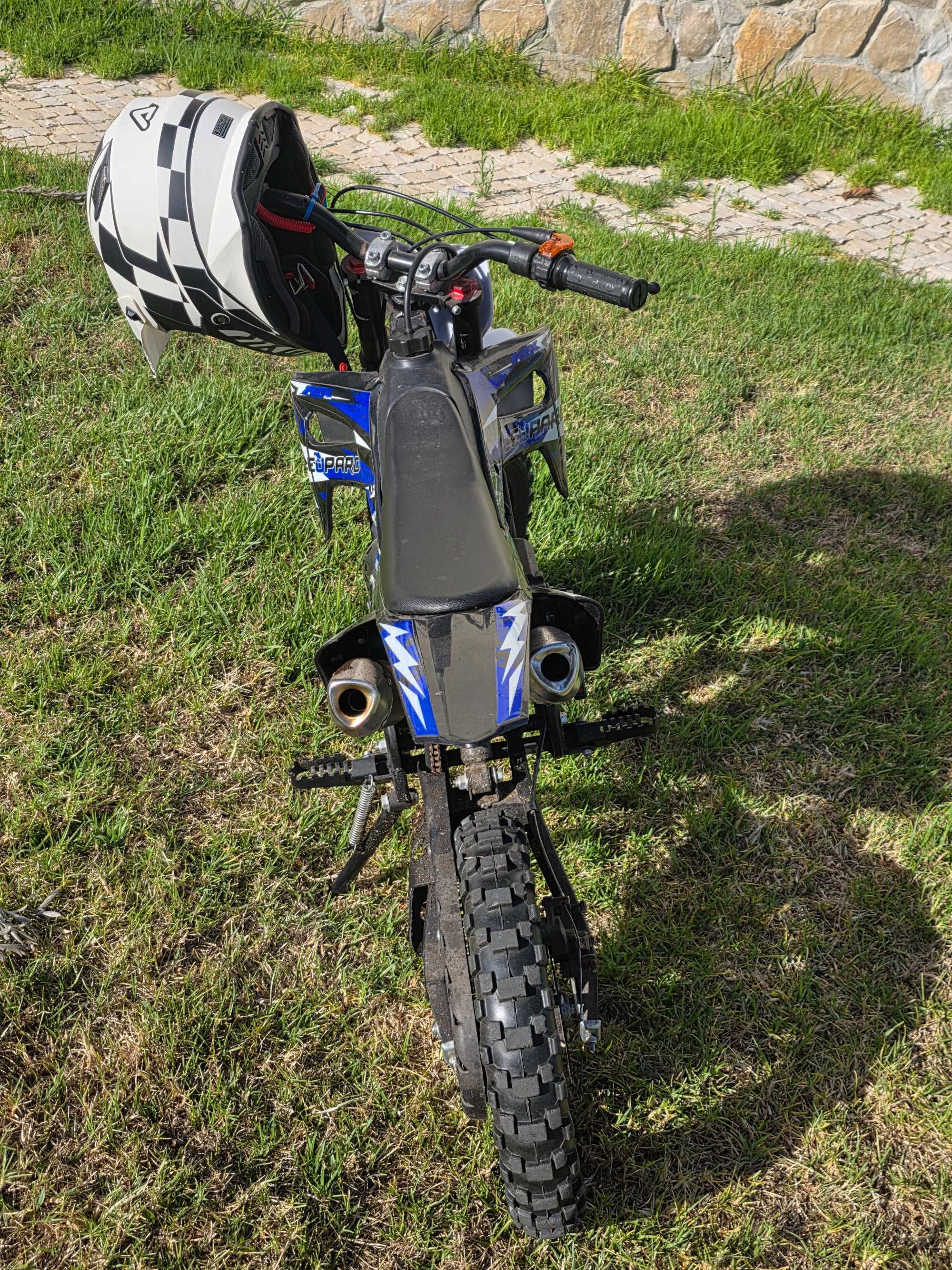 Mini moto cross c/ capacete