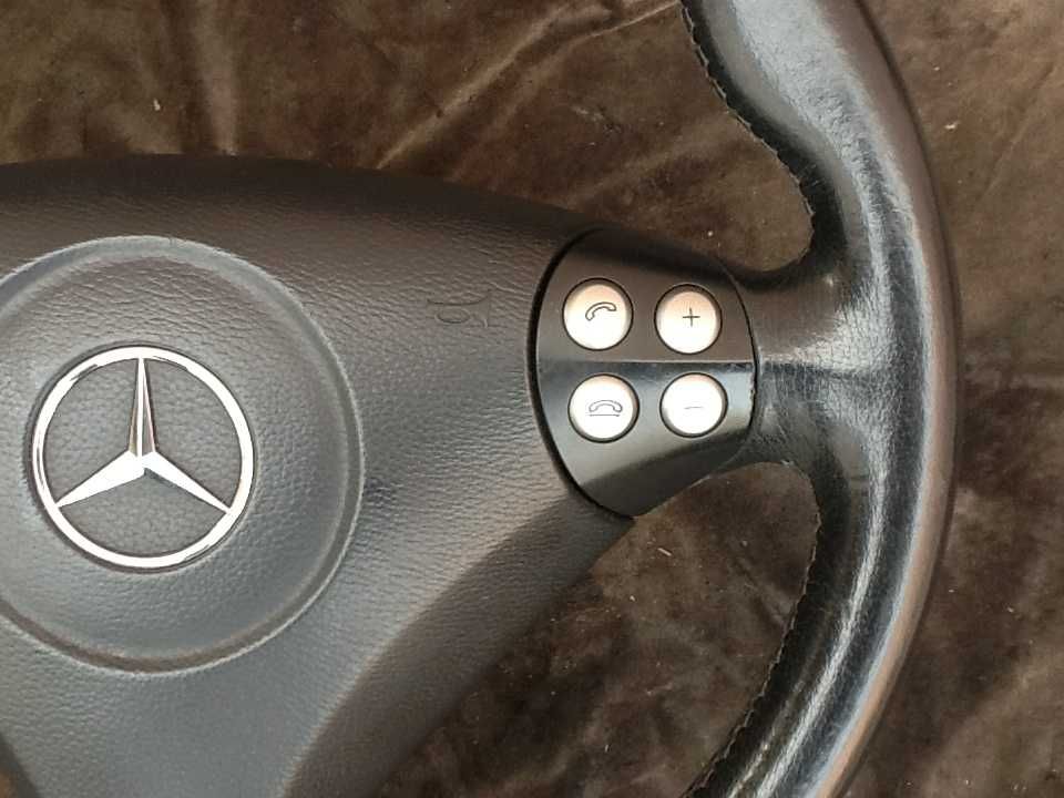 Volante Mercedes SLK SL C Sport original com airbag e comandos