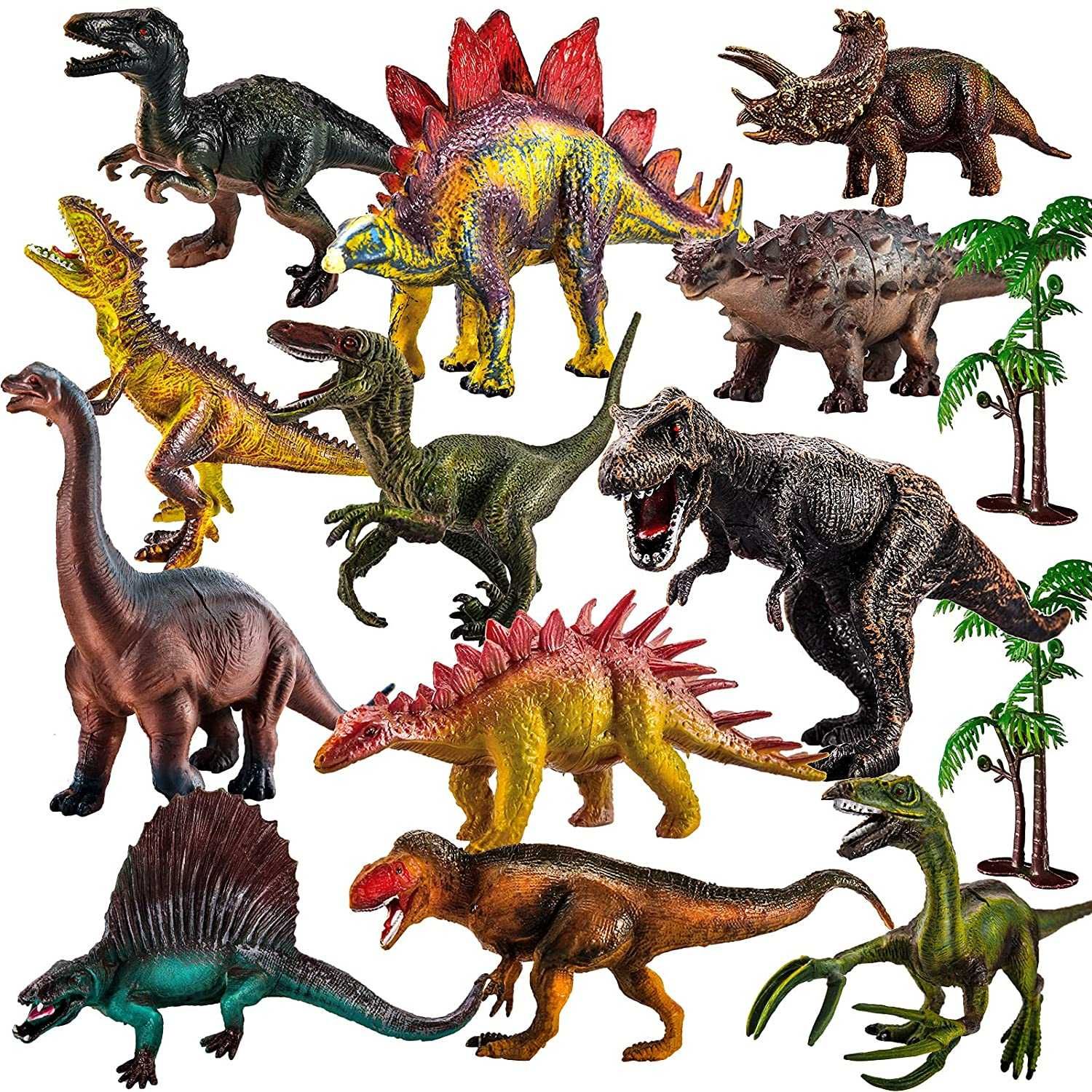 Zestaw 12 figurek DINOZAURY 12 x DINOZAUR różne rodzaje zabawki