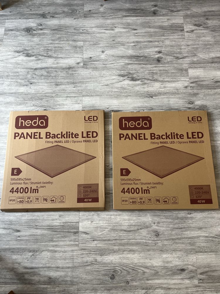 Panel LED 60x60cm HEDA BACKLITE 40W 4400lm IP20 HPB4060 LUMAX