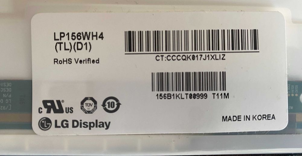 Матриці ноутбучні 15.6'' 40 pin LP156WD1-TLB2 / LP156WH4-TLD1