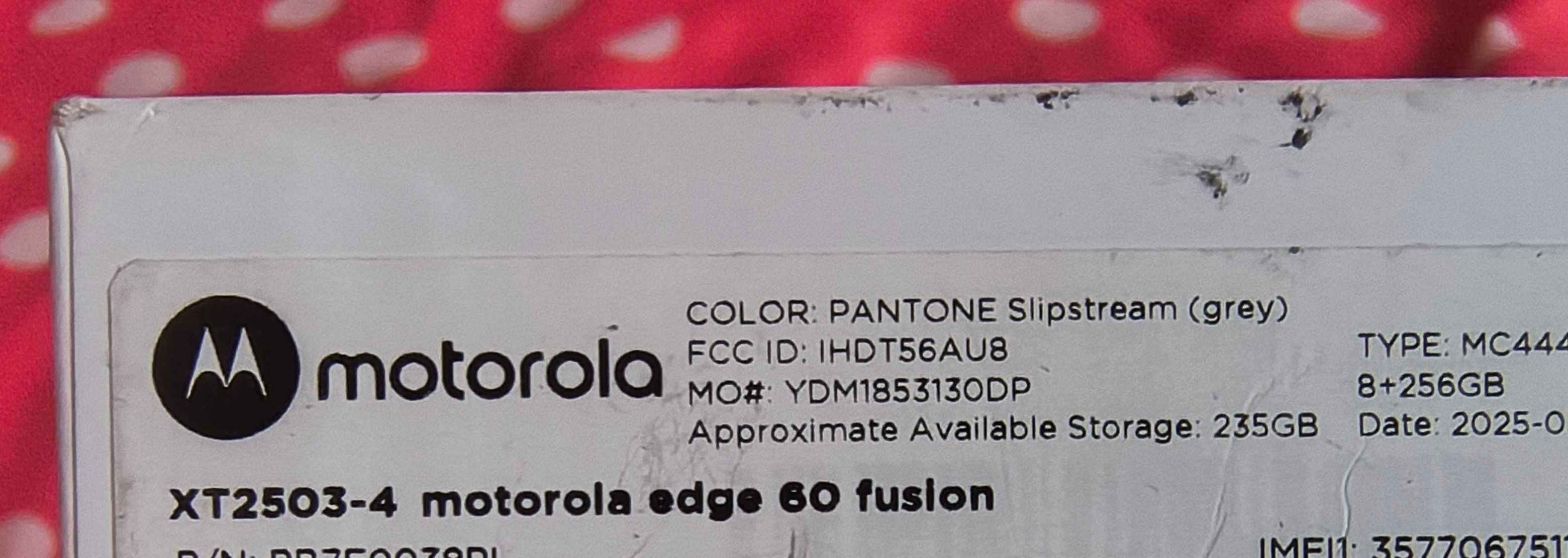 NOWY Motorola Edge 60 Fusion 8/256GB 5G LTE NFC Dual-sim Gwarancja Etu