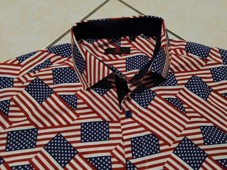 BC COLLECTION USA - NOWA! Koszula Męska krótki rękaw rozmiar M