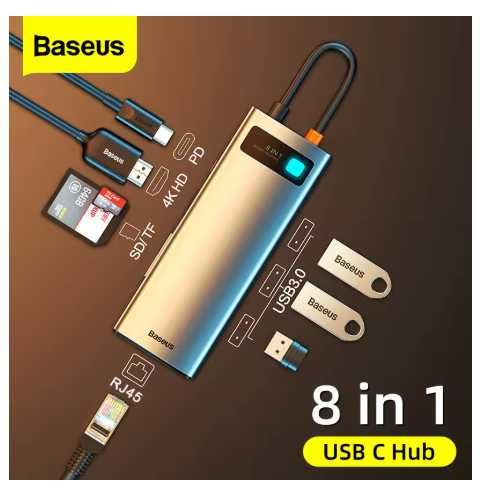 Baseus-4K Tipo C para Hub USB 3.0,  HDMI, PD 100W, Dock Station