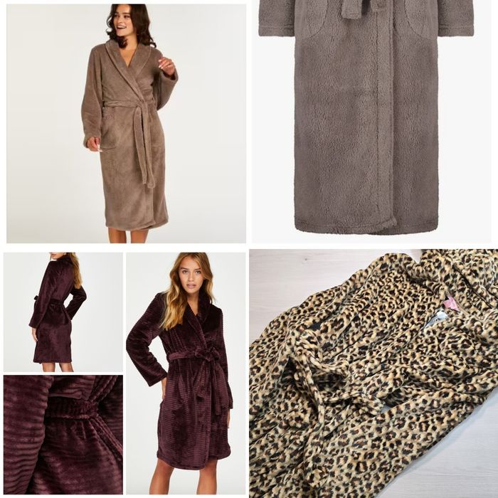 Жіночий флісовий халат hunkemoller xs s m l xl xxl , женский халат