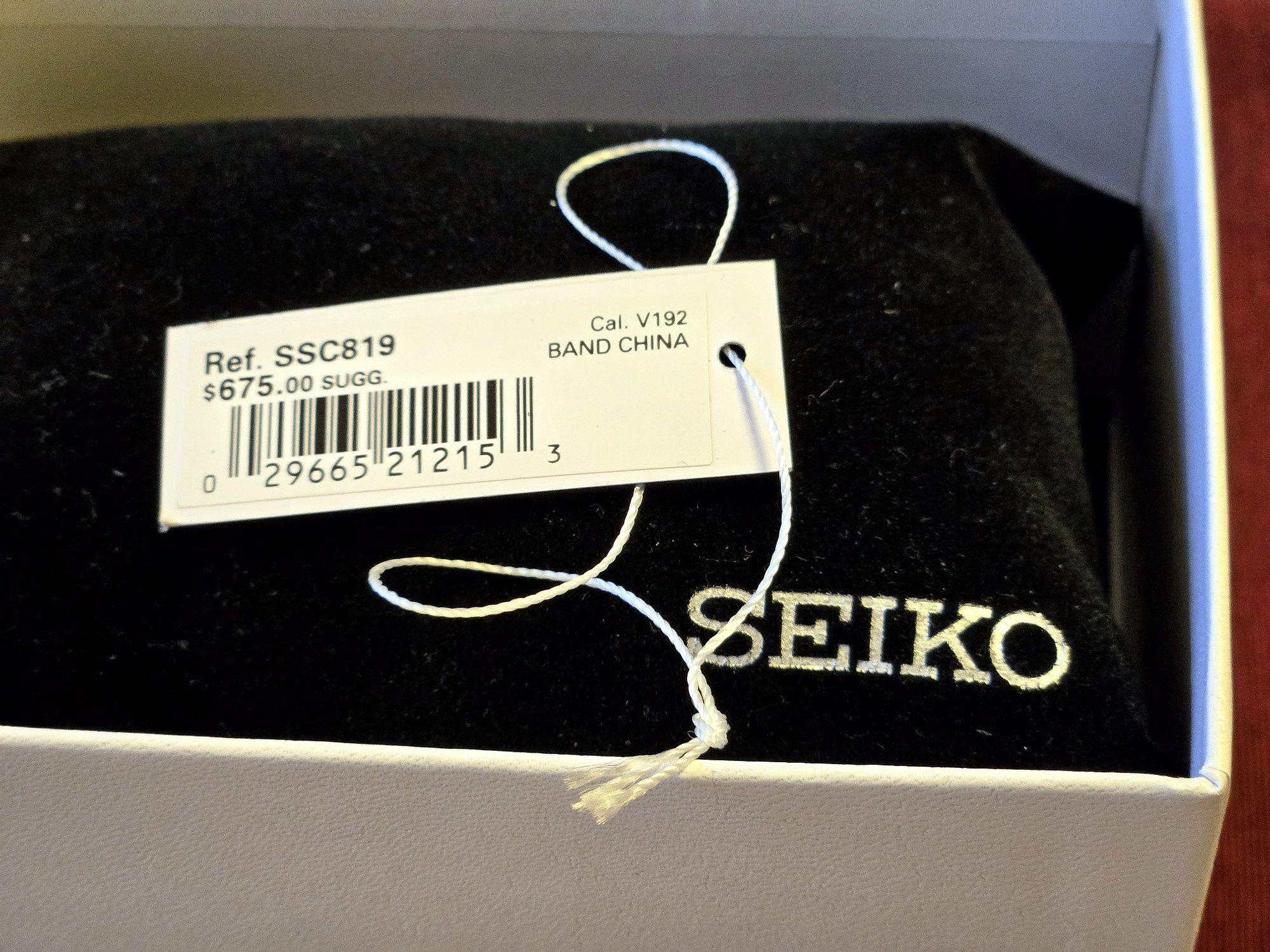 Seiko Speedtimer SSC819