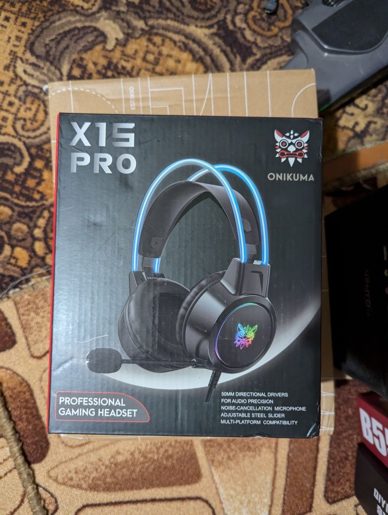 Ігрова гарнітура Onikuma X15 Pro 50mm навушники мікрофон Gaming Headse