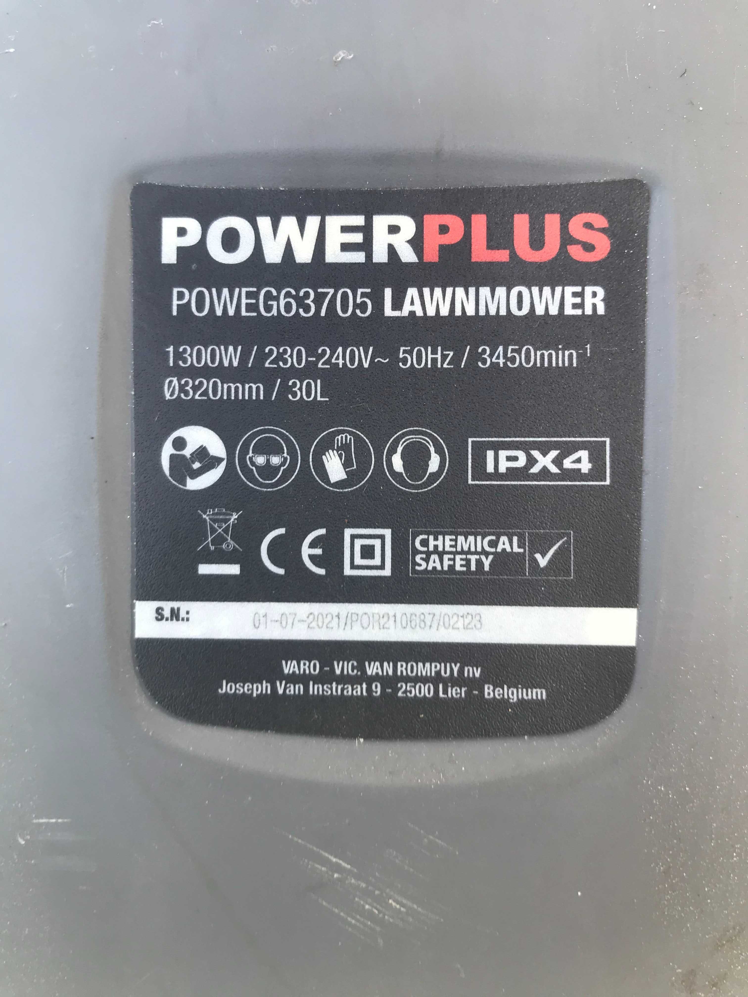 Газонокосарка електрична  Powerplus POWEG63705 1300Вт., 32 см.