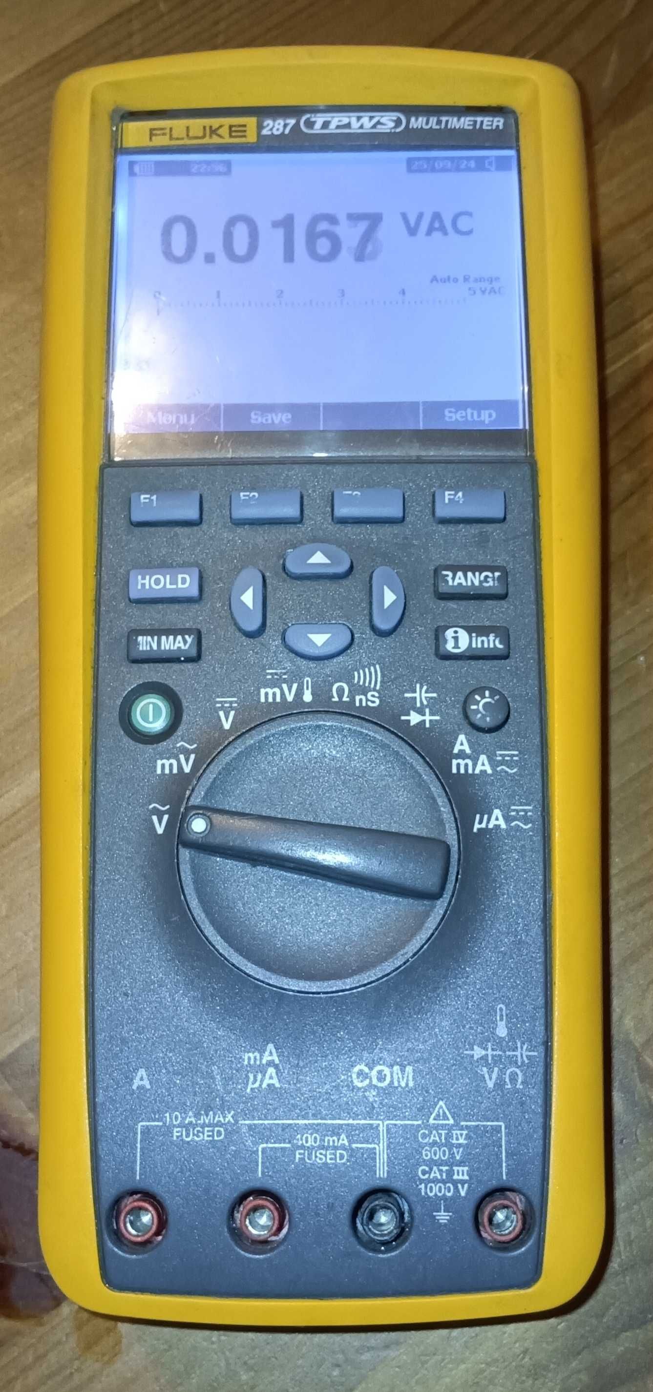 Fluke 287 TPWS Multímetro Profissional True-rms com TrendCapture