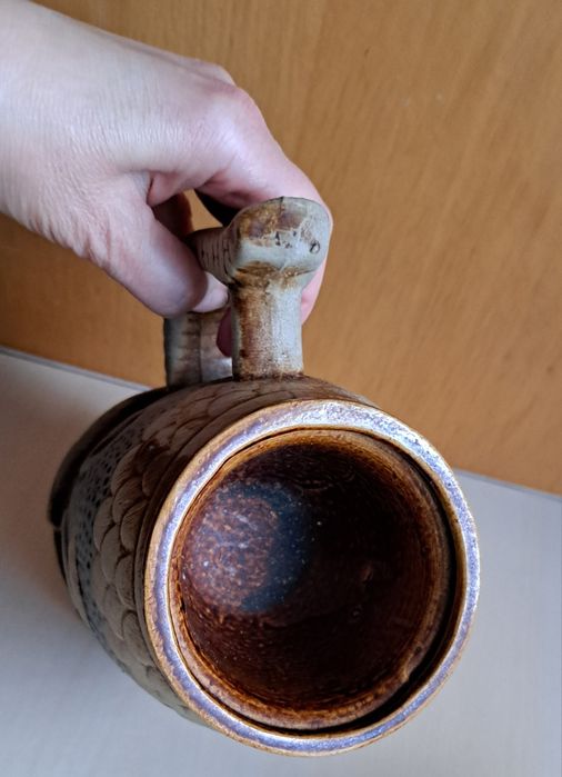 Podgrzewacz, kominek, świecznik ceramiczny "kufel"