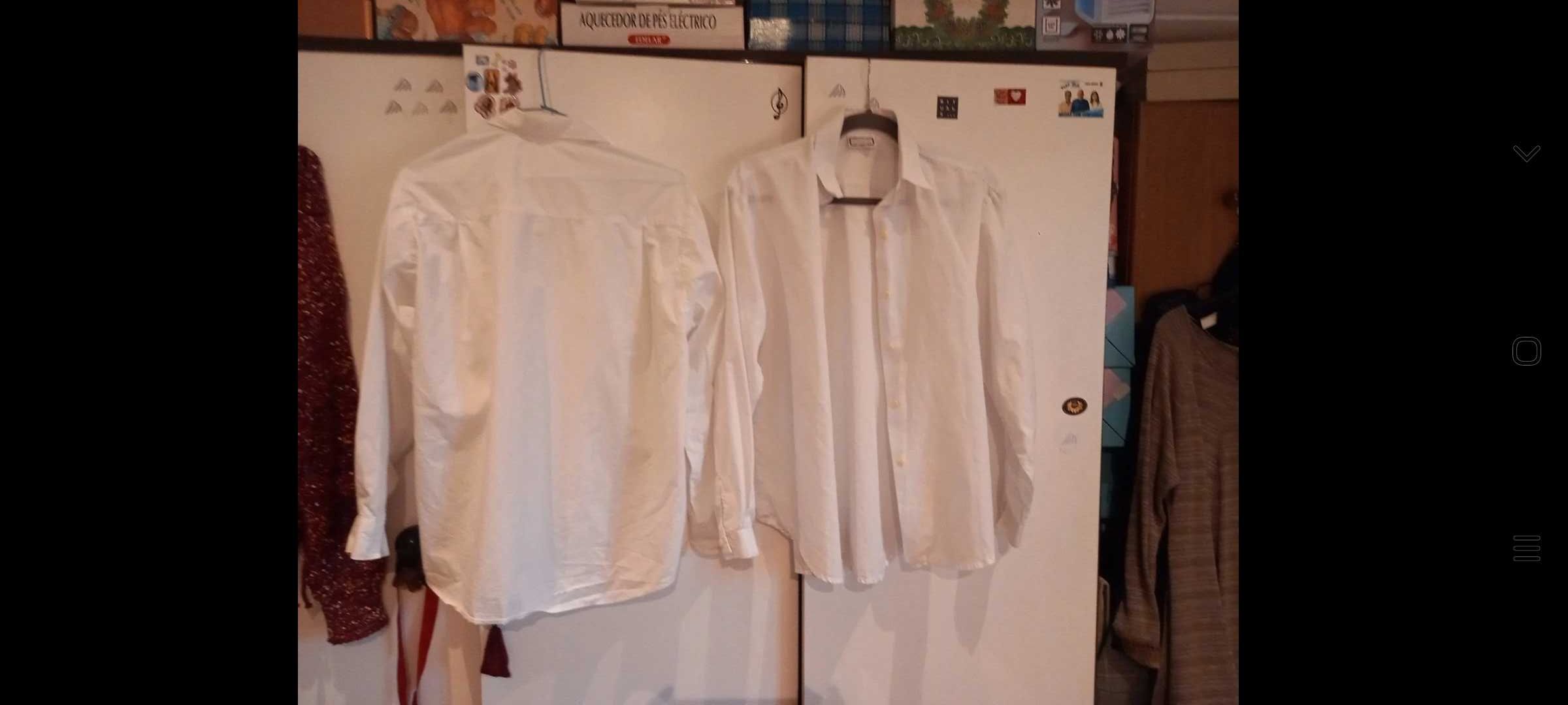 2 camisas de rapariga, de fato académico de Coimbra - S - Crincor