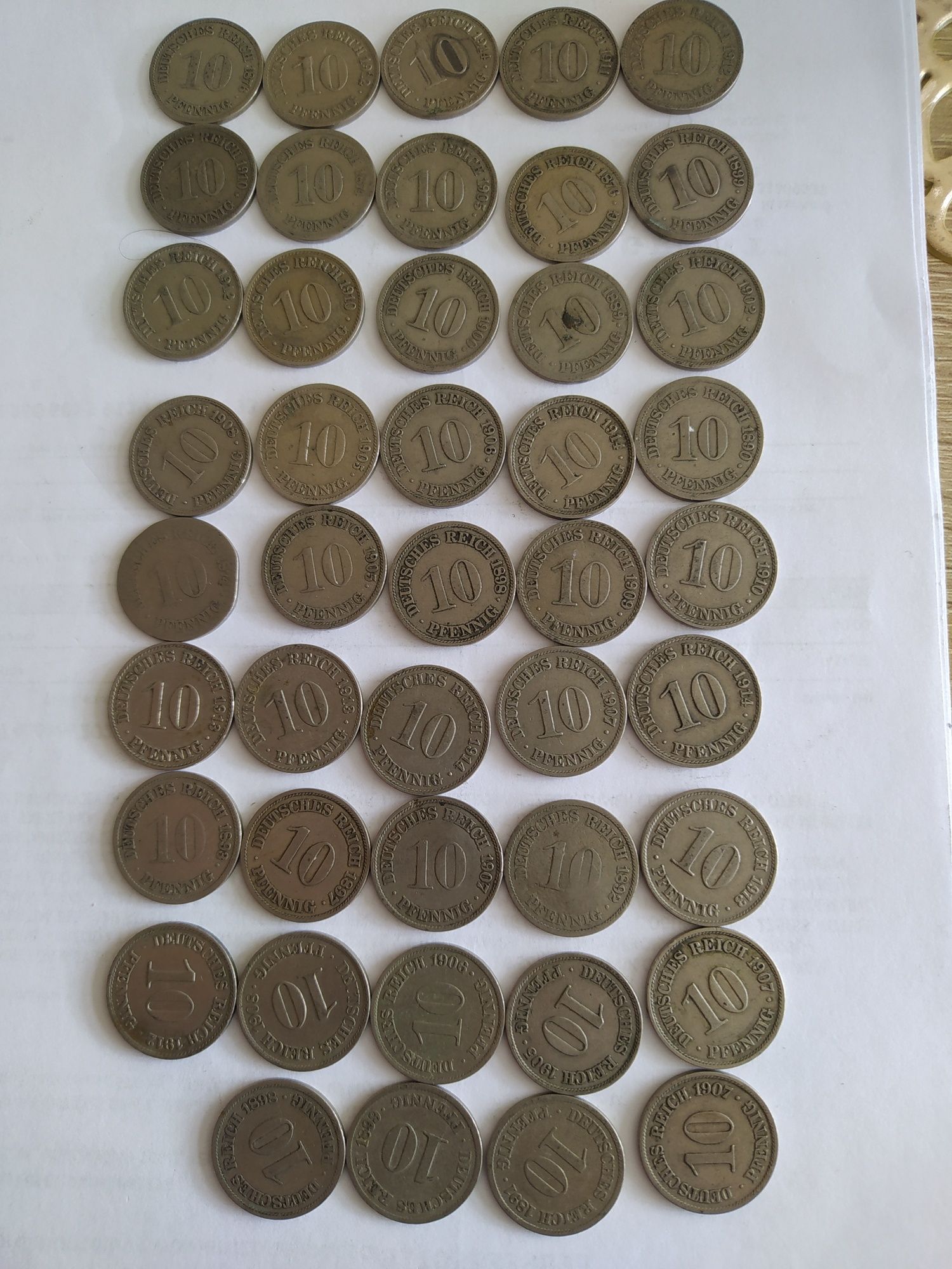 10 Pfennig  44 szt.