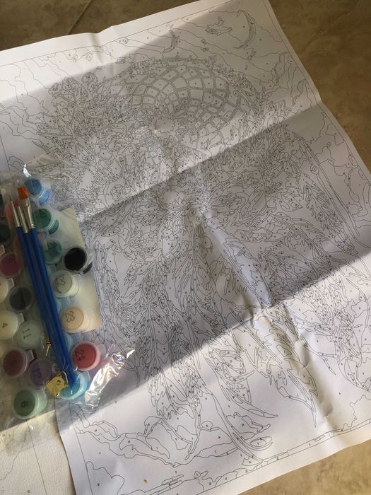 Tela de pintura acrilica nova