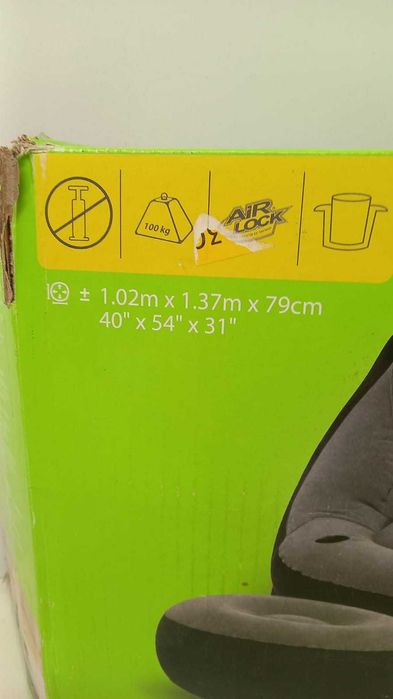 INTEX fotel + podnóżek dmuchany