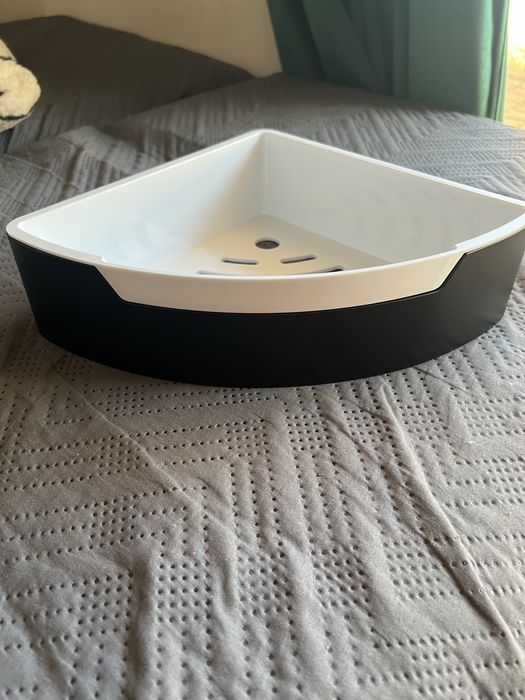 Półka łazienkowa narożna koszyk prysznicowy 22x22x7cm Royal Artisan