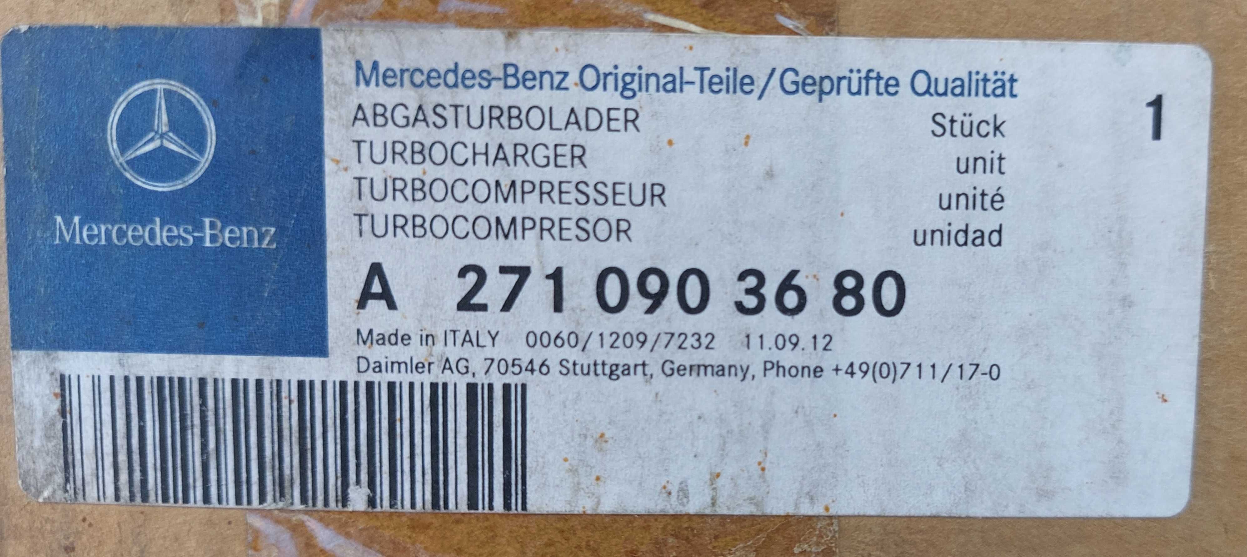 Turbo Mercedes Benz  Novo