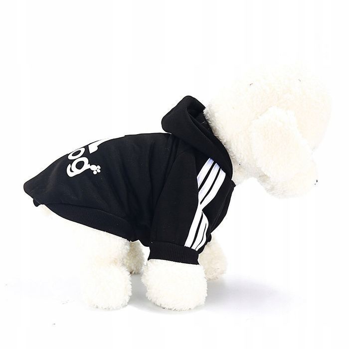 Bluza ADIDOG ubranko dla małego psa miniatury kol CZARNY, rozmiar S