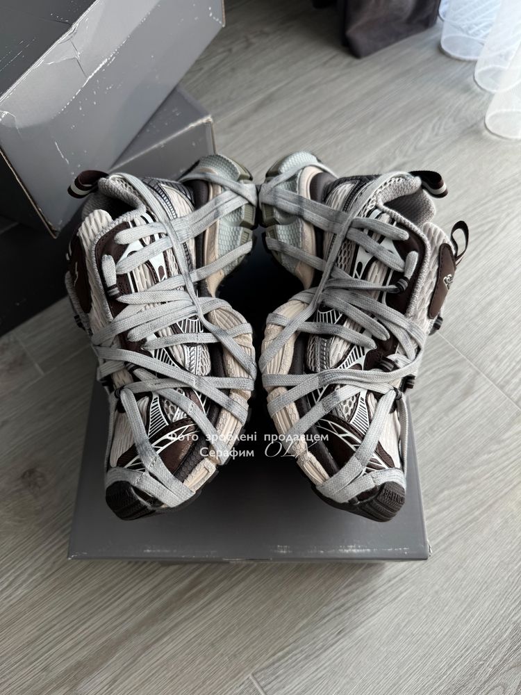 36/45 Balenciaga 3xl Extreme Lace Trainers Brown Grey