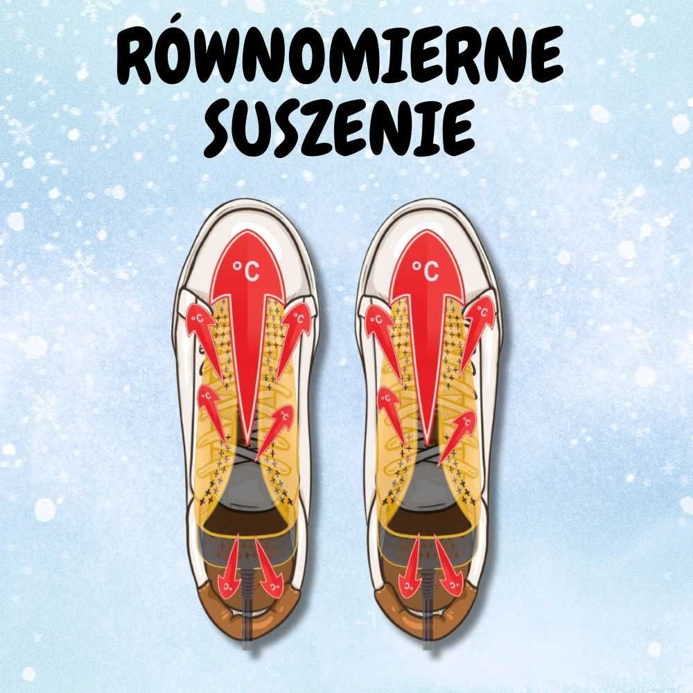 SUSZARKA do butów narciarskich OSUSZACZ mocny TIMER 15W + GRATIS