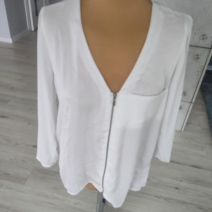 Pull & bear  biała bluzka koszula S 36