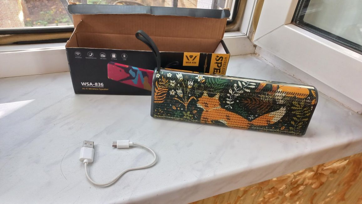 Музыкальная колонка WSA-836 HI-FI Wireless Speaker