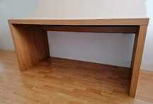Secretária MALM ikea, cor  carvalho 151x65 cm
Secretária c/painel extr