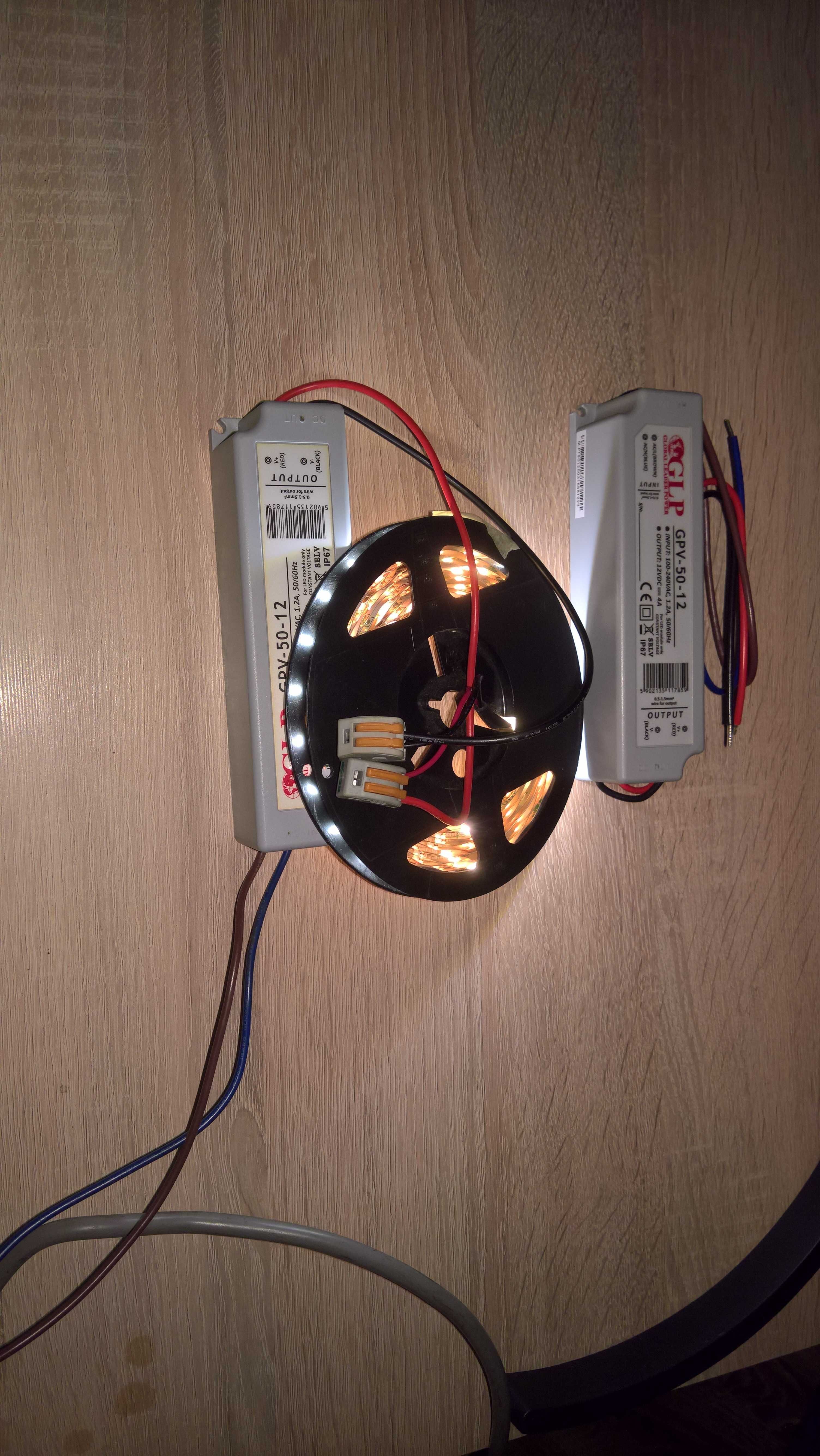 Zasilacze LED oraz 10 m Taśmy led GERCOM