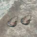 Par de brincos prata 3,7 cm