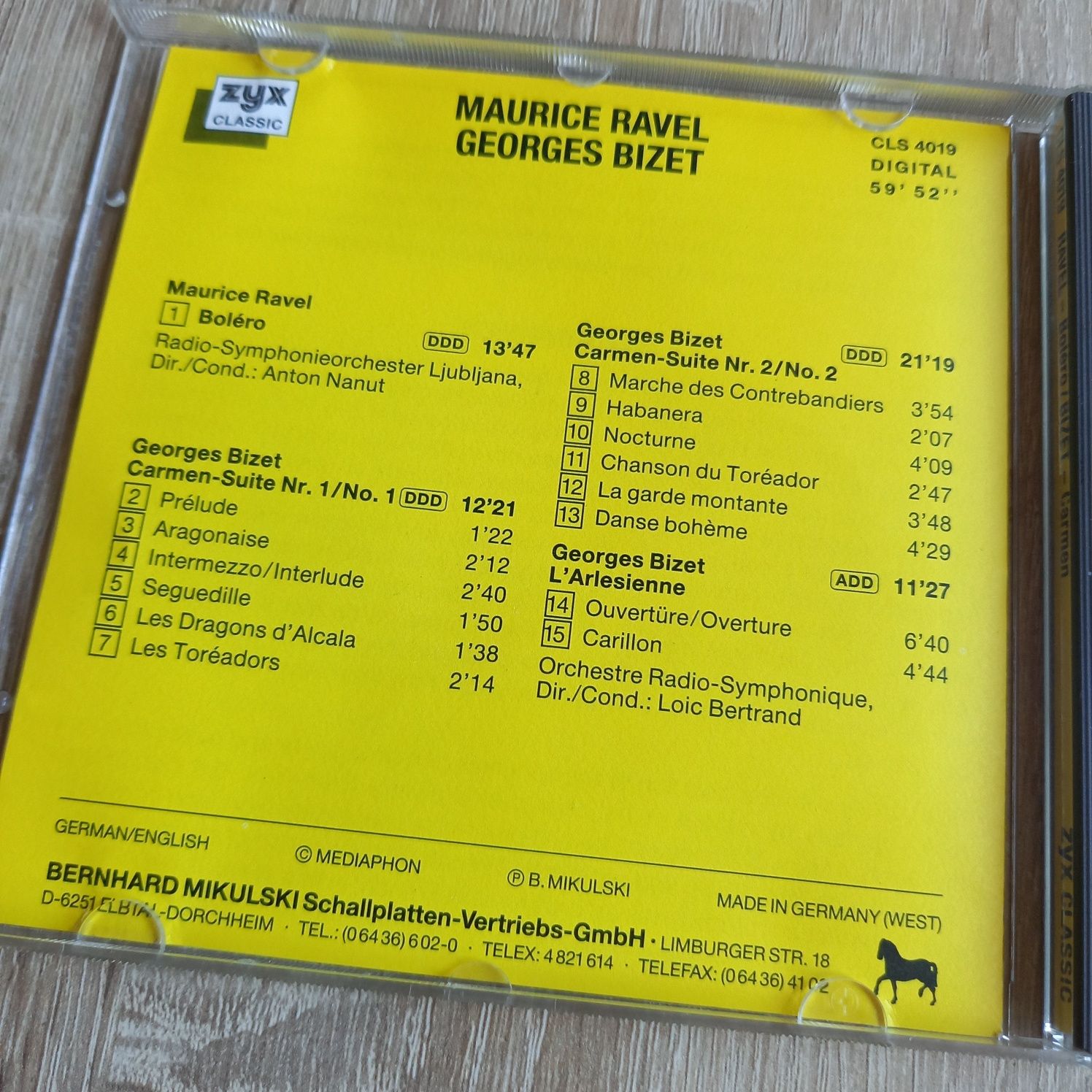 Płyta CD Ravel Bolero