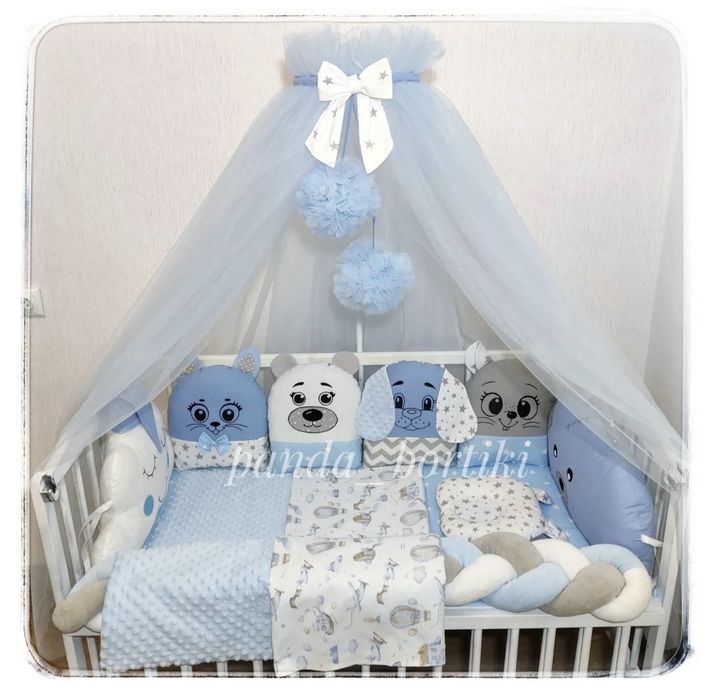 Бортики в дитяче ліжечко. Защитные бортики в детскую кроватку.