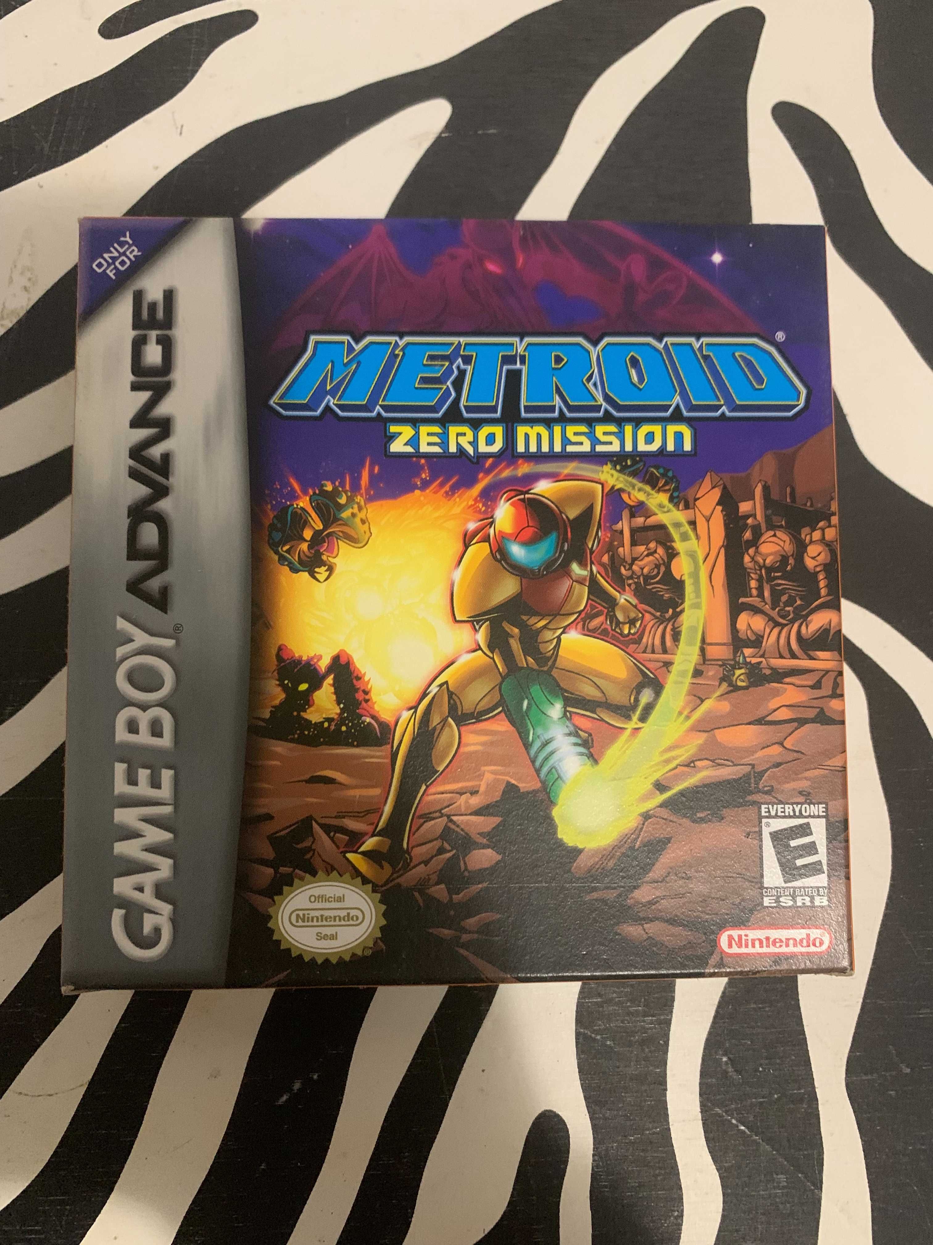 Metroid Zero Mission (Caixa, cartucho, manual)