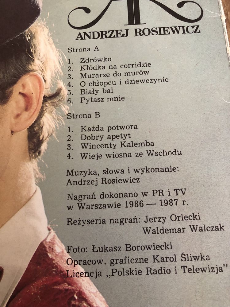 Plyta winylowa Andrzej Rosiewicz