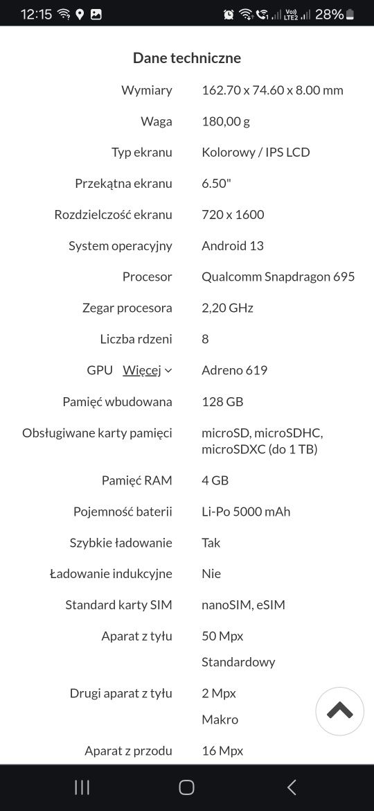 Motorola g 34  nowy na gwarancji