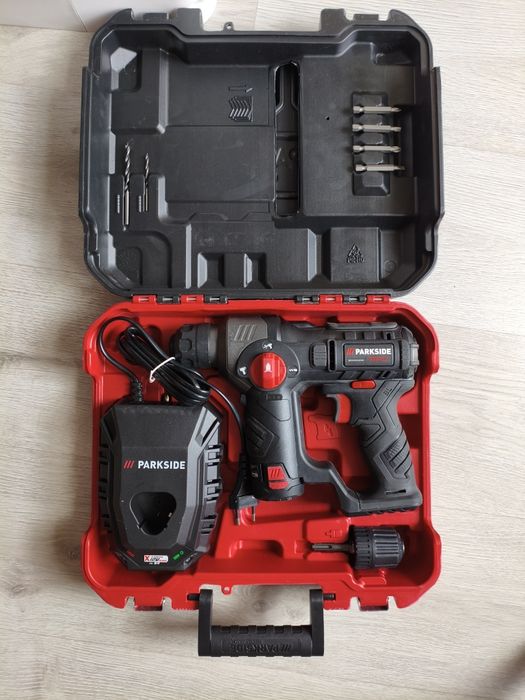 Sprzedam młot udarowy parkside performance 12v ładowarka 6A akumulator