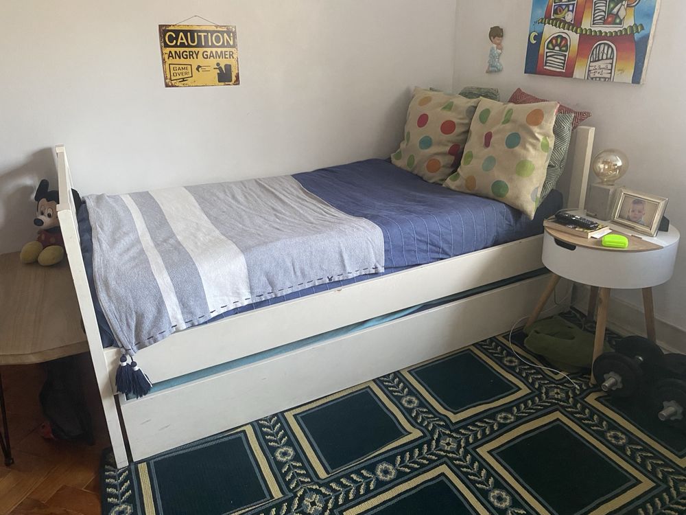 Cama Homes in Heaven solteiro com gavetão e cama
