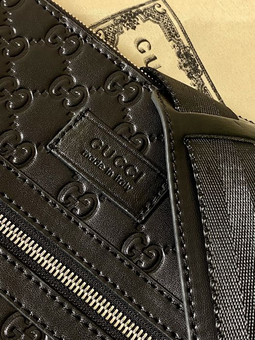 GUCCI Guccissima Masenger Bag Black