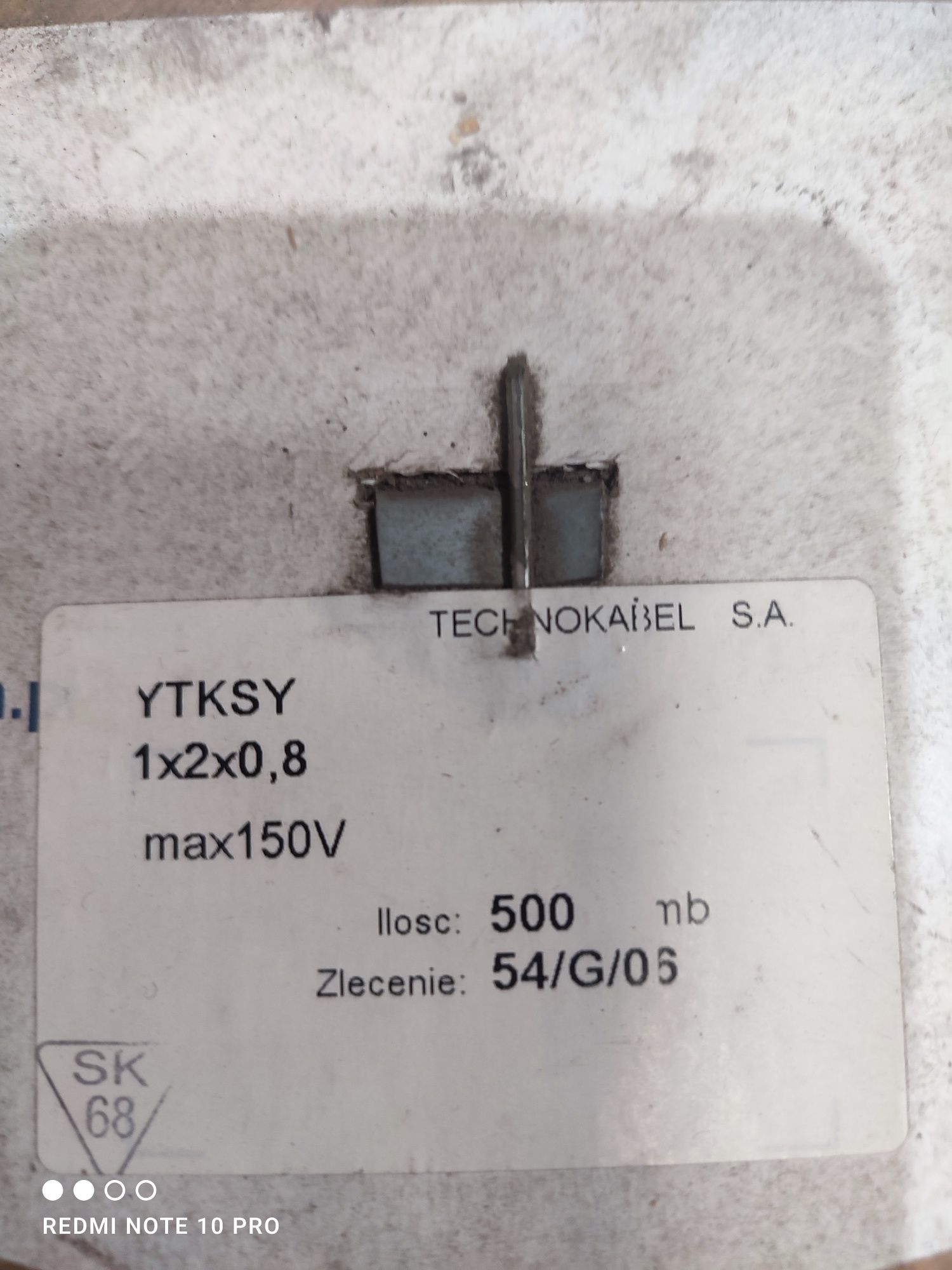 Kabel przewód YTKSY 1x2x0,8