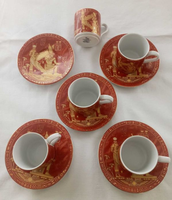 Сервиз чашки и блюдца Египет