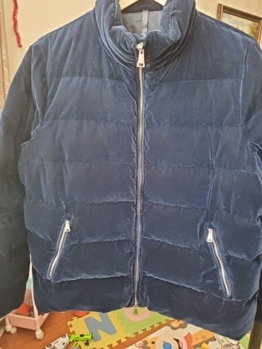 Велюровий/оксамитовий пуховик Massimo Dutty, р. XL
