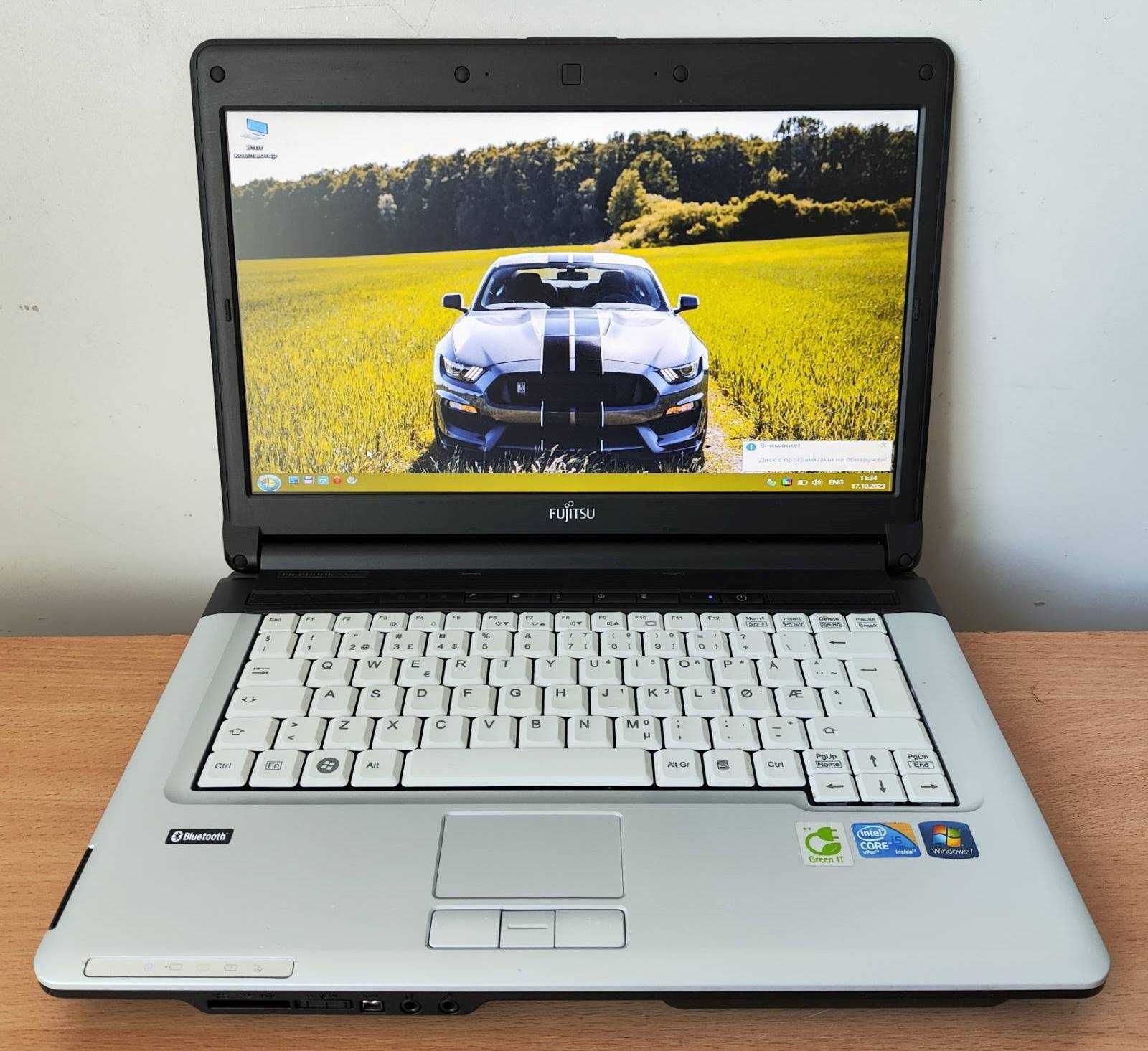 Ноутбук із Європи Fujitsu S710 14" i5-M520/4ГБ DDR3/160Gb HDD/DVD-RW