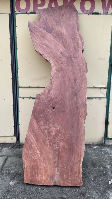 Monolit drewna Lychee (liczi), blat, stół z żywicą lub konsola