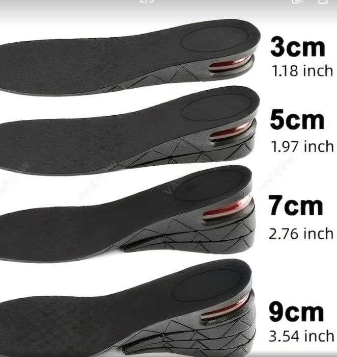 Стельки для увеличения роста на 3 см,5 см,7 см