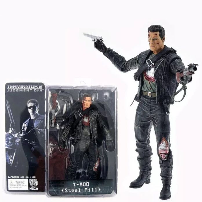 TERMINATOR T-800 Steel Mill figurka NECA !