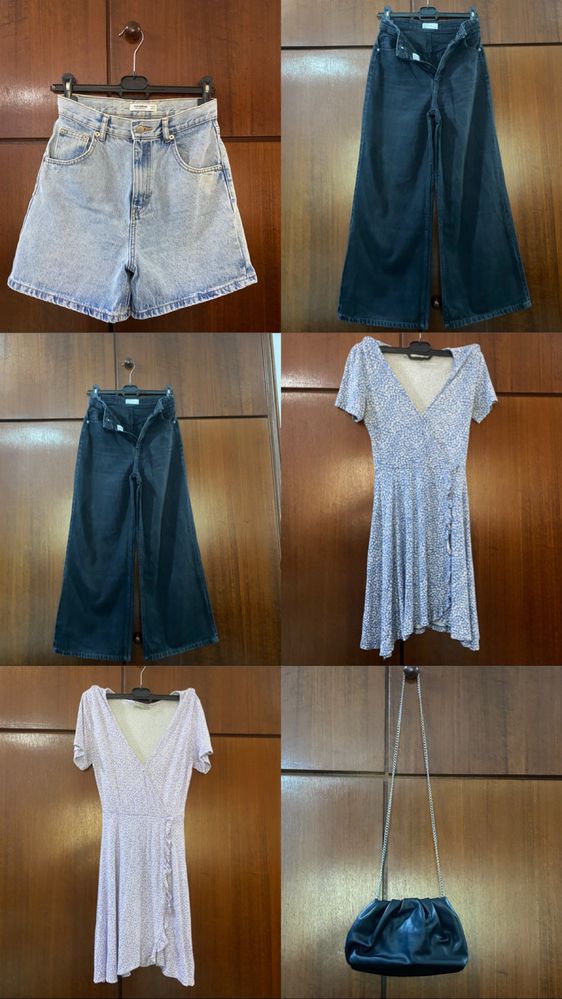 Lote de roupa feminina + acessorios (mais de 40 peças desde o Xs ao M)