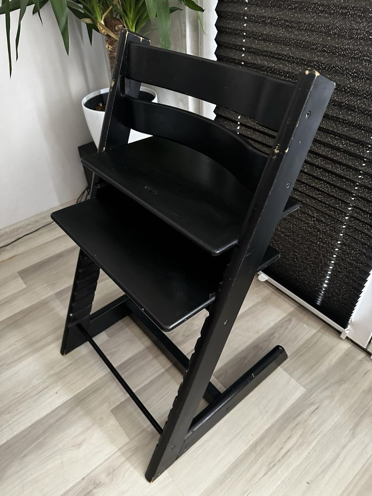 Krzesełko Dla Dziecka Krzesełko Do Karmienia STOKKE TRIPP TRAPP czarne