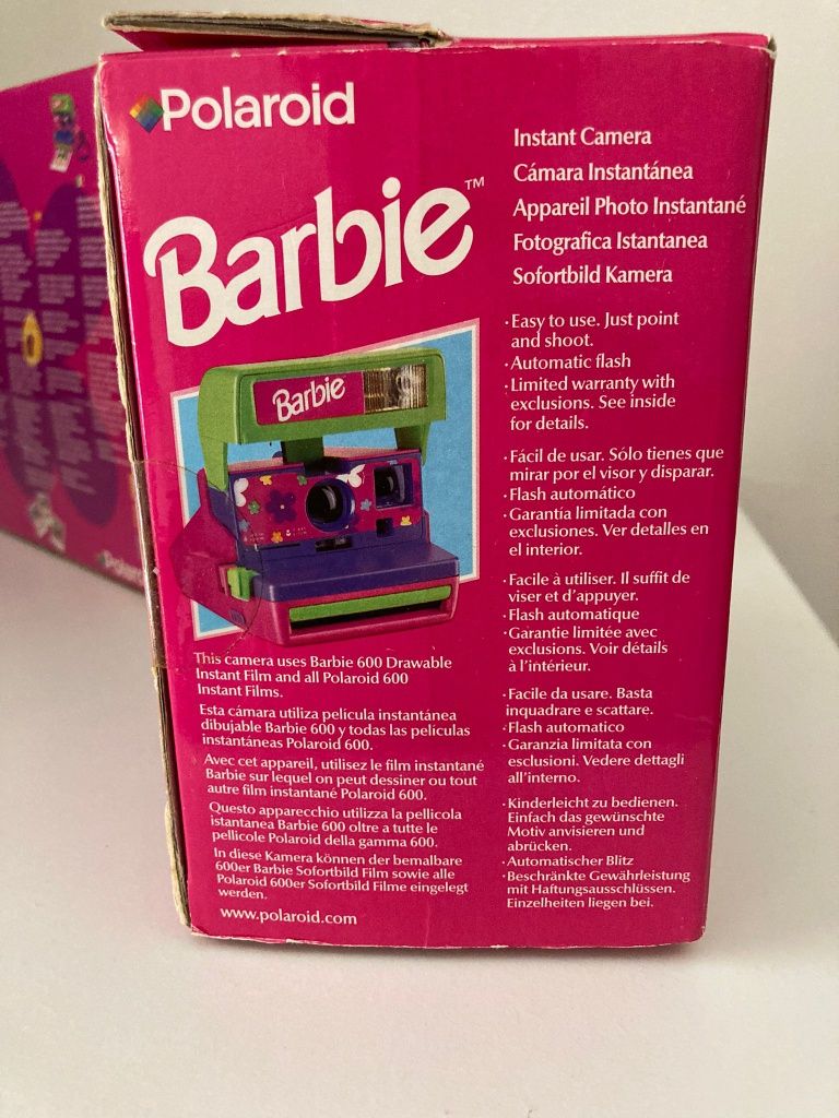 Polaroid 600 Barbie (1999) Instant Camera (edição especial)